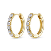 Classic Diamond Hoop Earrings (1.00ct) - Dracakis Jewellers